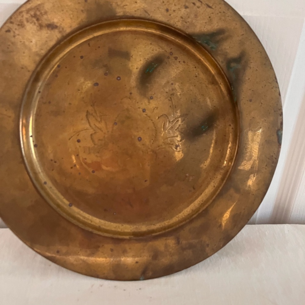 Elegant Brass Decorative Plate